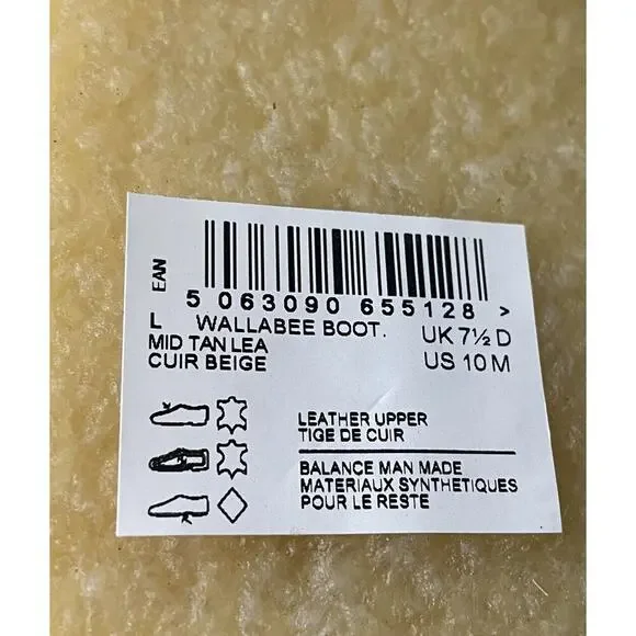 Clarks Original Free People Wallabee Women's Leather Boots Size US 10 Mid Tan - Picture 12 of 13